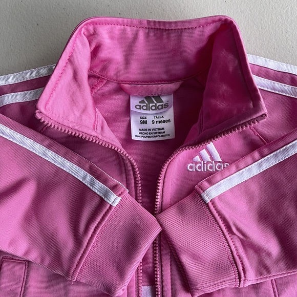 Like New Adidas Pink zip up jacket 9 months - Picture 7 of 7